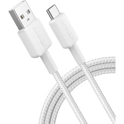 Anker 322 USB-C to USB-C Braided Cable 6ft White (A81F6H11-1) — Buy in Cyprus with Fast Delivery