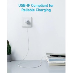 Anker 322 USB-C to USB-C Braided Cable 6ft White (A81F6H11-1) — Buy in Cyprus with Fast Delivery