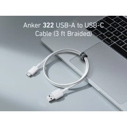 Anker 322 USB-C to USB-C Braided Cable 6ft White (A81F6H11-1) — Buy in Cyprus with Fast Delivery