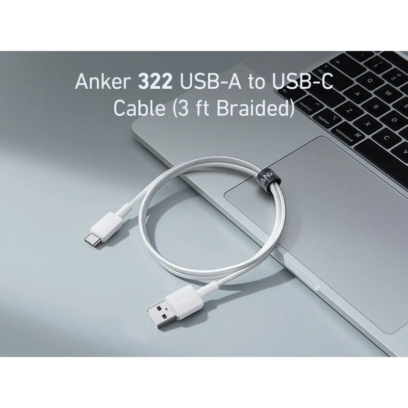 Buy Anker Mobile Cable USB C to USB C White - 322 - USB-C to USB-C Cable, White in Cyprus, Nicosia, Limassol, Larnaka, Pafos