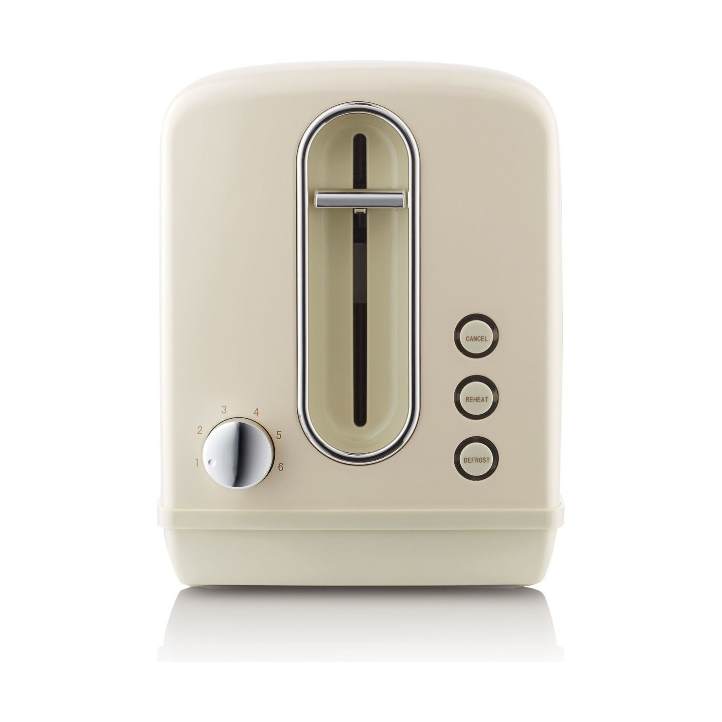 Gorenje Kitchen Toaster - T1100CLI - 850W 2 Slots 6 Heating Levels Ivory Metal — Buy in Cyprus with Fast Delivery