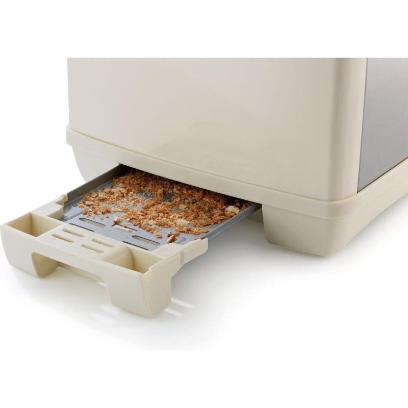 Buy Gorenje Kitchen Toaster - T1100CLI - 850W 2 Slots 6 Heating Levels Ivory Metal in Cyprus, Nicosia, Limassol, Larnaka, Pafos