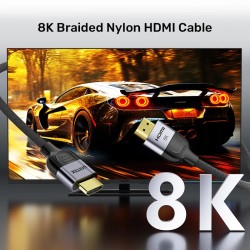 Buy Unitek HDMI 2.1 Cable - C11093RGY-10M - 8K60Hz Braided 10.0m in Cyprus, Nicosia, Limassol, Larnaka, Pafos
