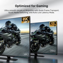 Buy Unitek HDMI 2.1 Cable - C11093RGY-10M - 8K60Hz Braided 10.0m in Cyprus, Nicosia, Limassol, Larnaka, Pafos