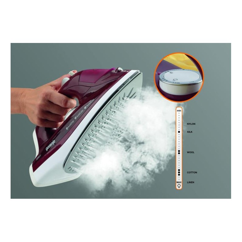 Buy Gorenje Iron Steam Ceramic Cordless - SICH2200RBC - 2200W 25g min 270ml in Cyprus, Nicosia, Limassol, Larnaka, Pafos