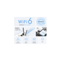 Mercusys MA80XE - AX3000 Wi-Fi 6 PCIe Adapter with Bluetooth 5.2, Dual High-Gain Antennas — Buy in Cyprus with Fast Delivery