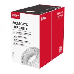 Buy Dahua CAT6 Cable - PFM922I-6UN-C - CAT6 Cable CCA 305m Gray in Cyprus, Nicosia, Limassol, Larnaka, Pafos