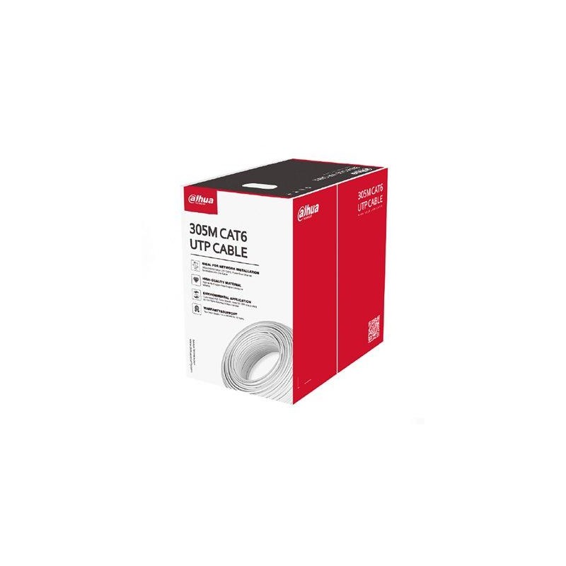 Buy Dahua CAT6 Cable - PFM922I-6UN-C - CAT6 Cable CCA 305m Gray in Cyprus, Nicosia, Limassol, Larnaka, Pafos