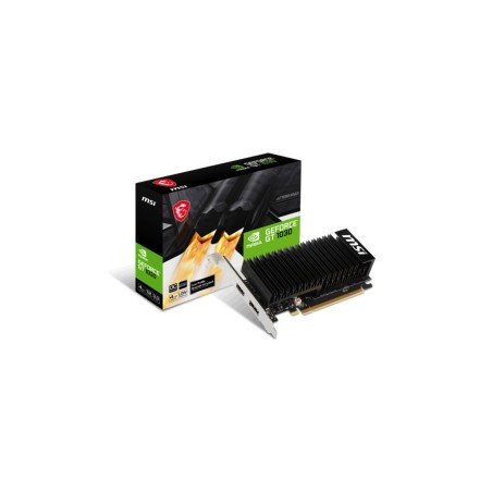 MSI GeForce GT 1030 4GB GDDR4 Low-Profile OC - 1430 MHz (Boxed) — Buy in Cyprus with Fast Delivery