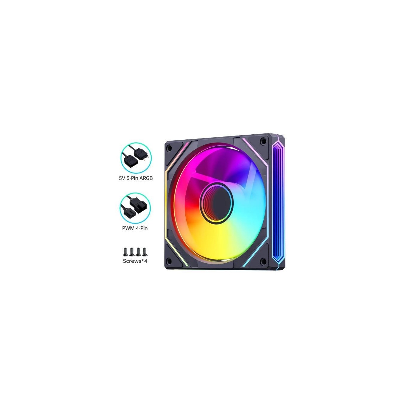 Snowman CK120 ARGB 120mm Case Fan – 800-1600 RPM 38 CFM | Armenius Store