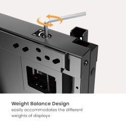Brateck IFP Wall Mount Manual Vertical Motion 80x60 90kg - HAW400E-90 - Vertical Motion 80x60 90kg