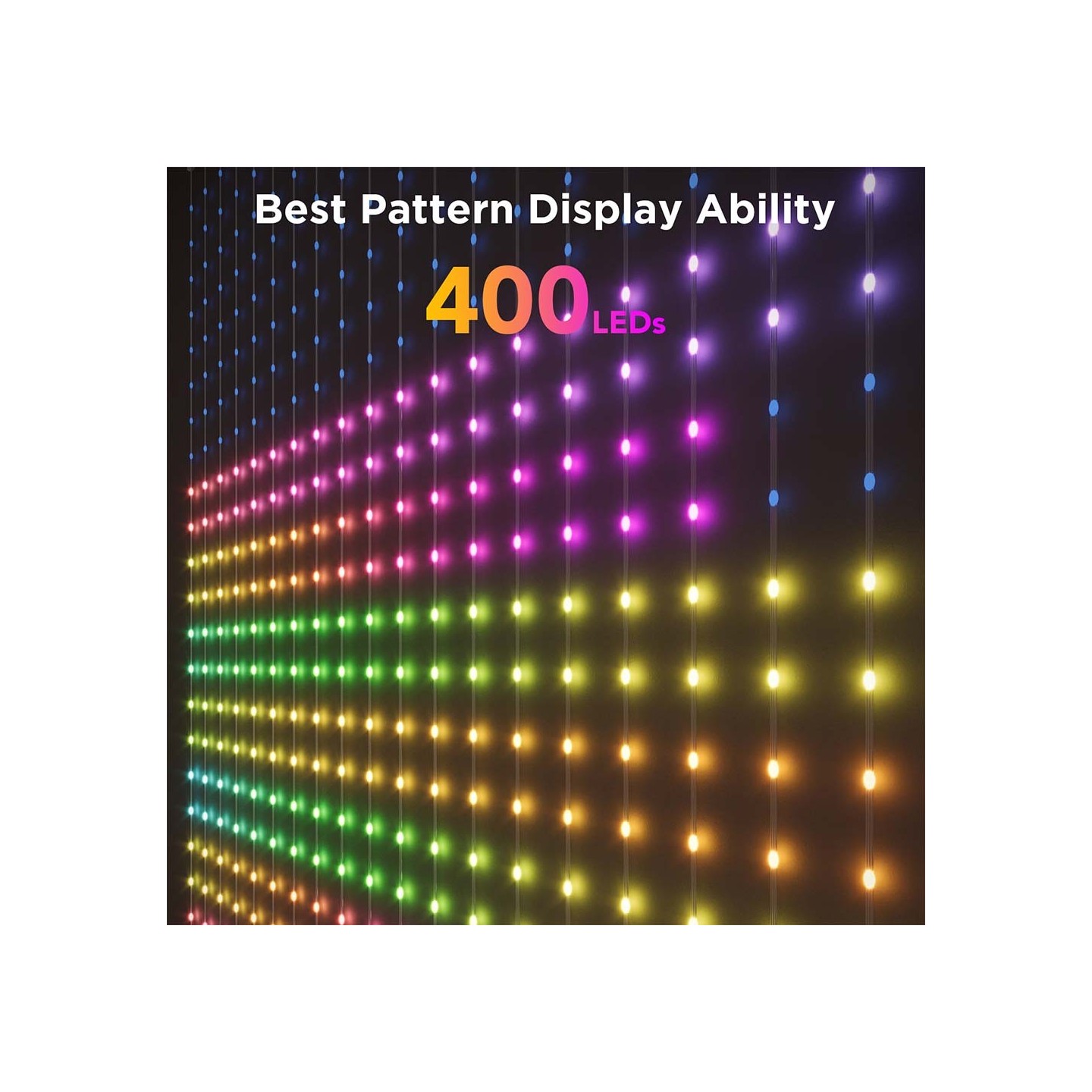 Govee LED Light Curtain Lights - WiFi & BT RGBIC 1.5x1.5m IP65 (NETFLIX) — Buy in Cyprus with Fast Delivery