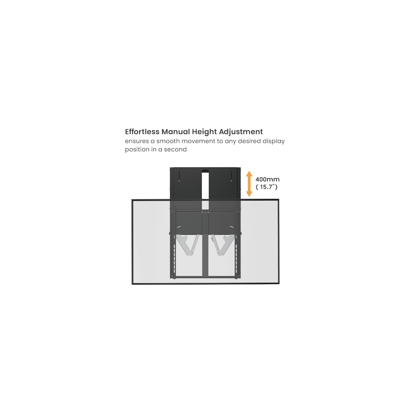 Brateck IFP Wall Mount Manual - HAW400E-65 - Vertical Motion 60x60 65kg — Buy in Cyprus with Fast Delivery