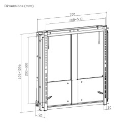 Brateck IFP Wall Mount Manual - HAW400E-65 - Vertical Motion 60x60 65kg — Buy in Cyprus with Fast Delivery