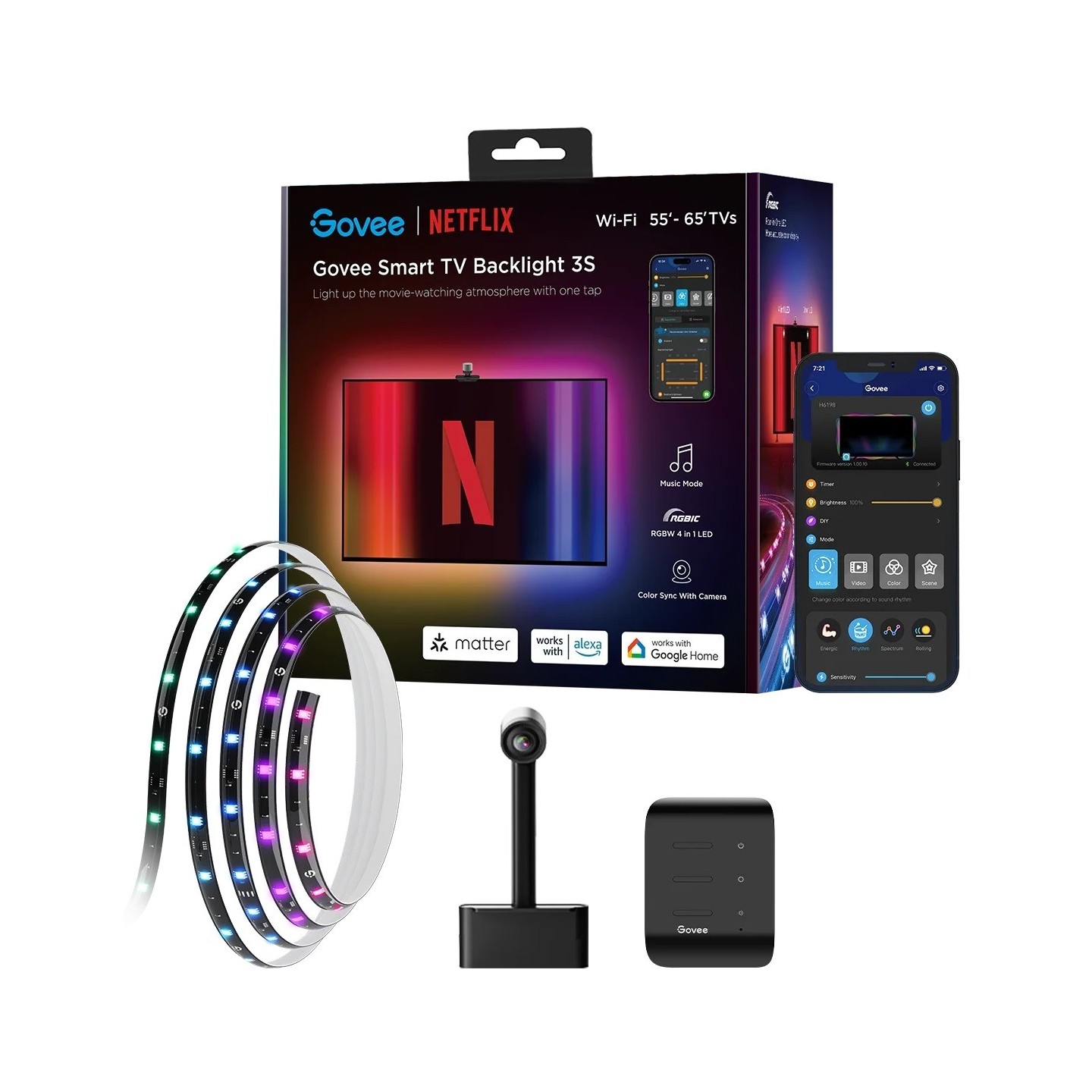 Govee TV Backlight - 3S - NETFLIX (55-65 inch) — Buy in Cyprus with Fast Delivery