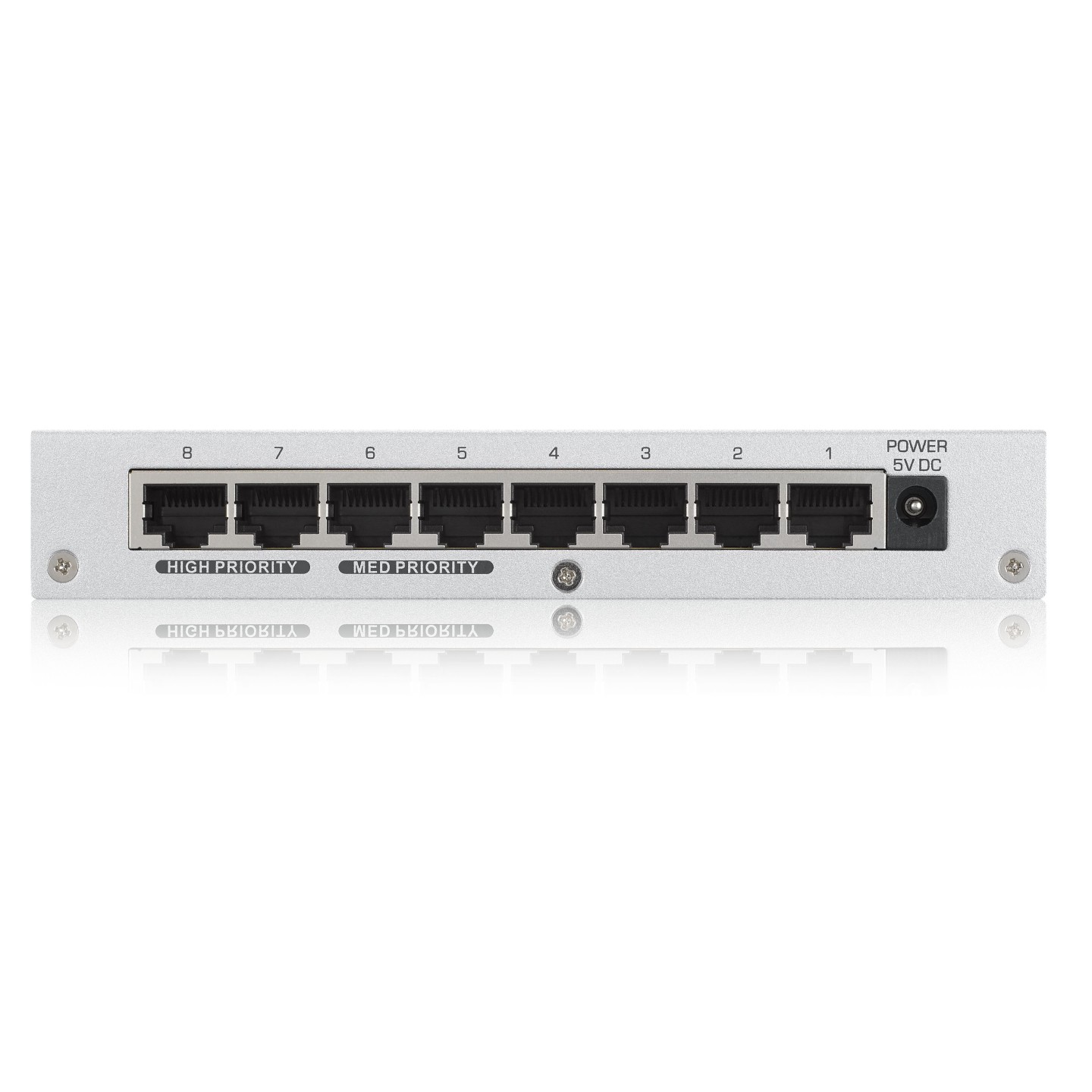 Zyxel 8-Port Gigabit Ethernet Switch with QoS Metal UK Plug - GS-108BV3 - 8-Port Gigabit Ethernet Switch with QoS Metal UK Plug