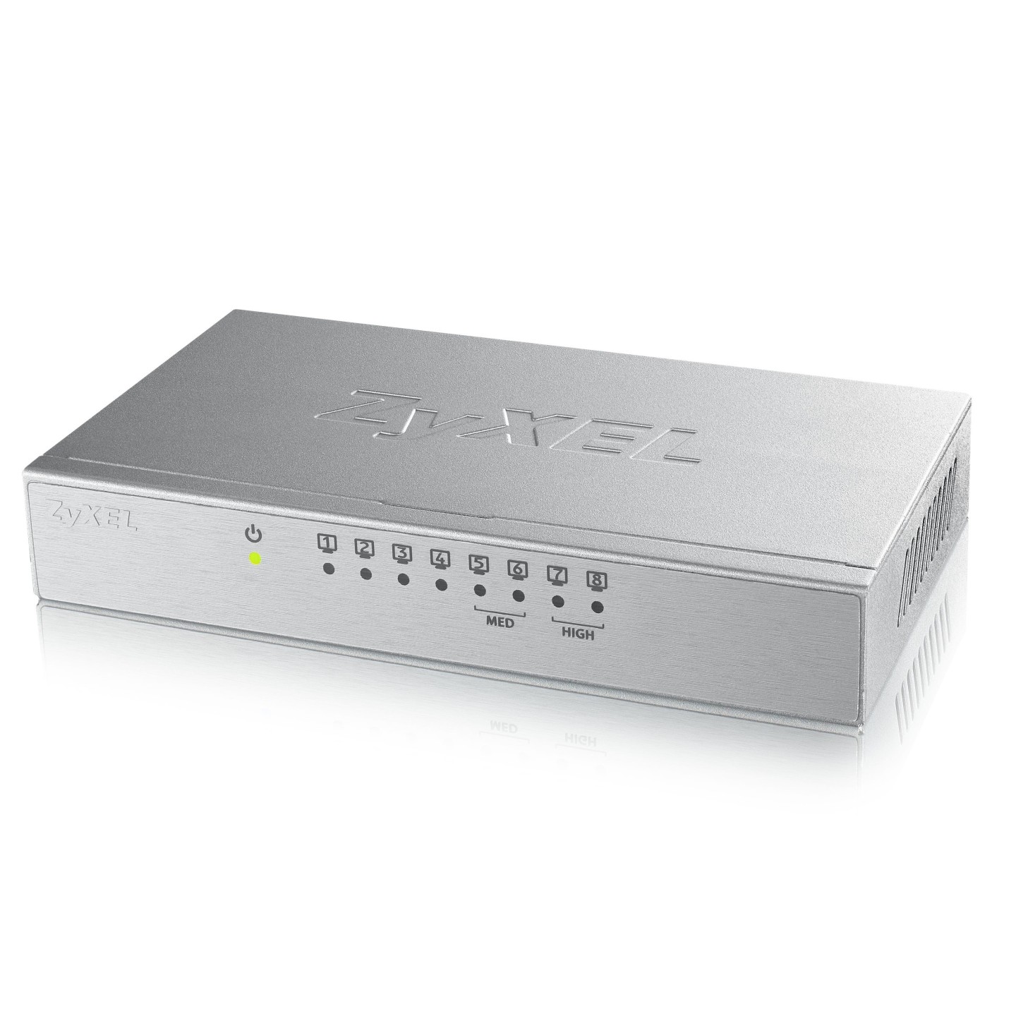 Zyxel 8-Port Gigabit Ethernet Switch with QoS Metal UK Plug - GS-108BV3 - 8-Port Gigabit Ethernet Switch with QoS Metal UK Plug