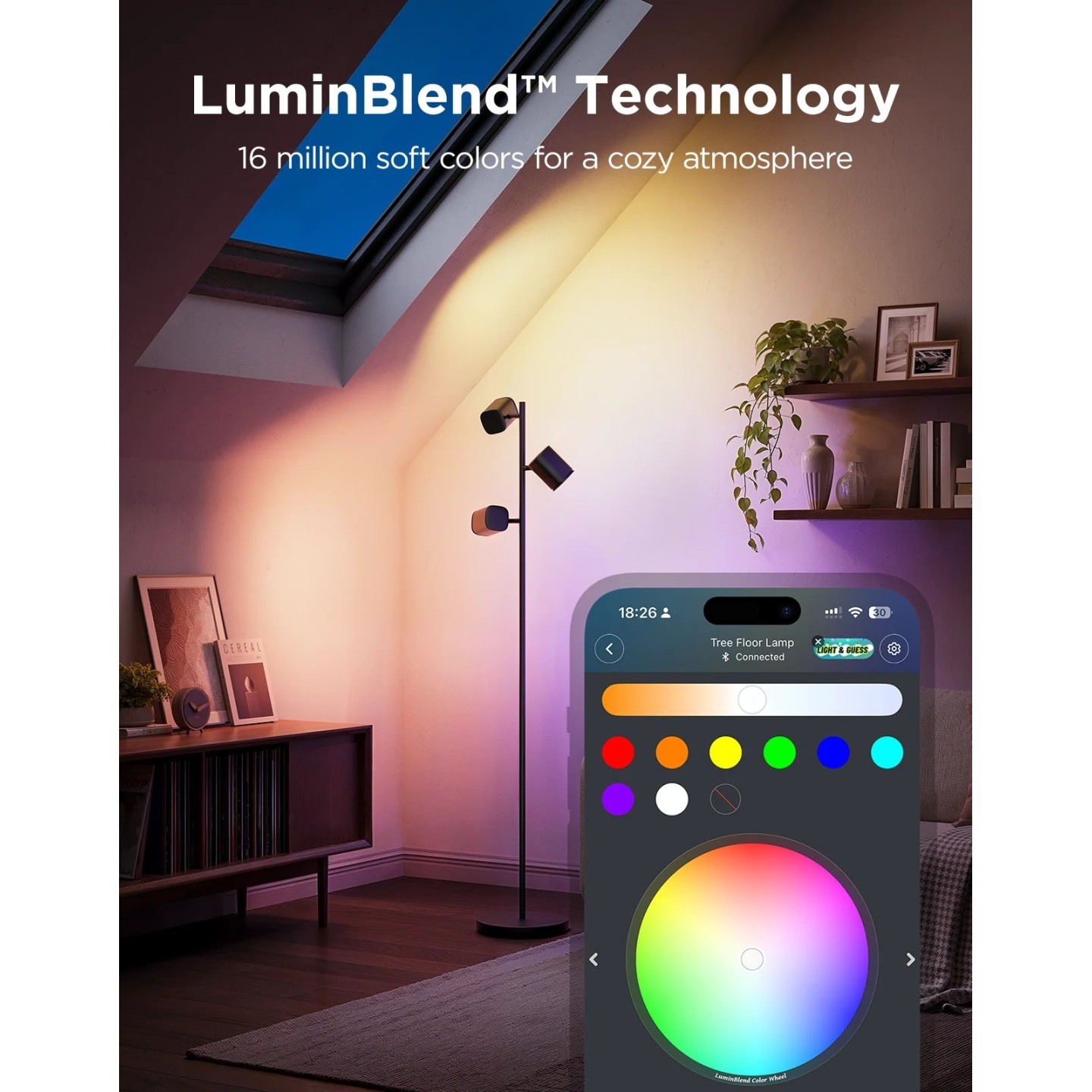 Govee Lamp Floor Smart RGBICWW (Tree Floor Lamp) - RGBICWW Tree Floor Lamp — Buy in Cyprus with Fast Delivery