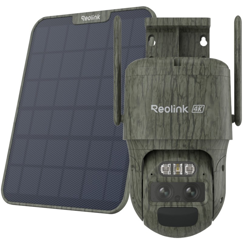 Reolink Outdoor Battery Camera 4K Trackmix LTE - BP4G - (G770-C) (Camo) Bundle — Buy in Cyprus with Fast Delivery