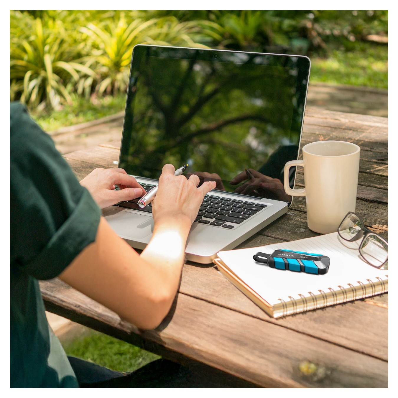 ADATA - SC740 - 1 TB (Black Blue. USB-C 3.2 Gen 2 (10 Gbit/s)) — Buy in Cyprus with Fast Delivery