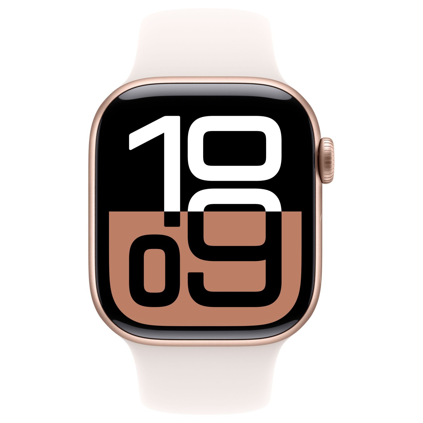 APPLE Watch Series 10 GPS + Cellular 42mm Rose Gold Aluminium Case with Light Blush Sport Band - M L