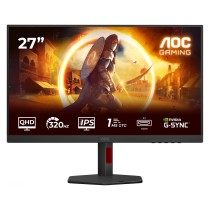 AOC Gaming - Q27G4SRU - 27 inch QHD. 300 Hz. 1 ms. HDR400 2560x1440. 2x HDMI 2.1. DisplayPort 1.4. USB Hub Black-Red