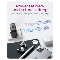 ICY BOX 4-Port 100W GaN Charger with PD 3.0 — Buy in Cyprus with Fast Delivery
