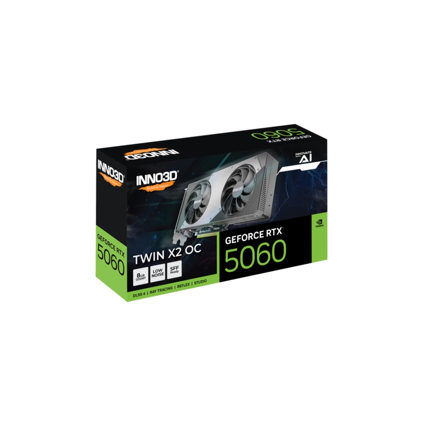 Inno3D GeForce RTX 5060 Twin X2 OC 8GB GDDR7 2527MHz PCIe 5.0 (Boxed) — Buy in Cyprus with Fast Delivery