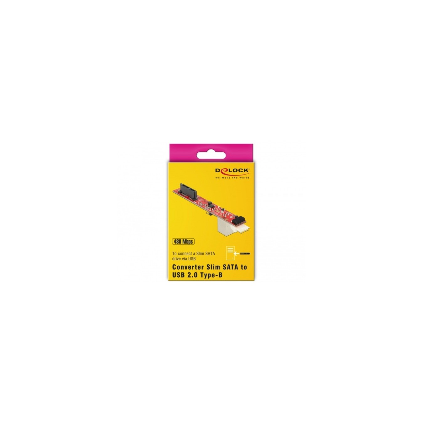 Converter Slim SATA 13 Pin to USB 2.0 Type B female - Slim SATA 13 Pin to USB 2.0 Type B — Buy in Cyprus with Fast Delivery
