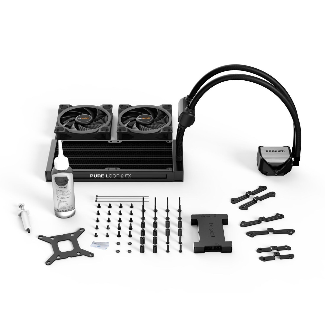 be quiet! Pure Loop 2 FX - BW013 - 240mm AIO CPU Liquid Cooler, Black, ARGB, Dual 120mm Fans