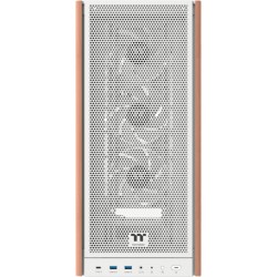 Thermaltake S370 WS Snow White Mid Tower Case - Wood Accents, 4x CT120 Fans - CA-11J-00M6WN-00 (Boxed)