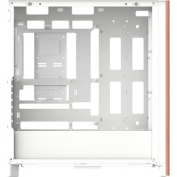 Thermaltake S370 WS Snow White Mid Tower Case - Wood Accents, 4x CT120 Fans - CA-11J-00M6WN-00 (Boxed)
