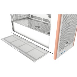 Thermaltake S370 WS Snow White Mid Tower Case - Wood Accents, 4x CT120 Fans - CA-11J-00M6WN-00 (Boxed)