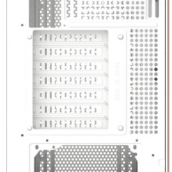 Thermaltake S370 WS Snow White Mid Tower Case - Wood Accents, 4x CT120 Fans - CA-11J-00M6WN-00 (Boxed)