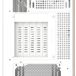 Thermaltake S370 WS Snow White Mid Tower Case - Wood Accents, 4x CT120 Fans - CA-11J-00M6WN-00 (Boxed)