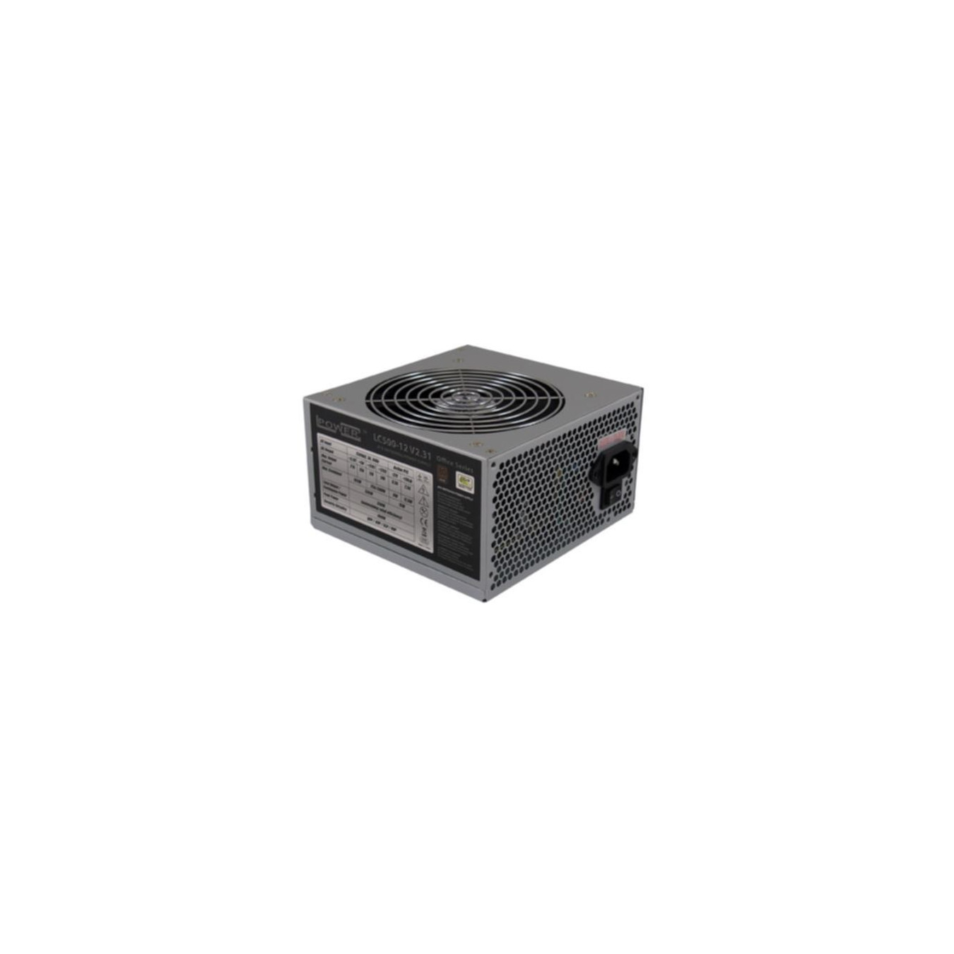 LC-Power Office Series - LC500-12 V2.31 - 350W Continuous (400W Peak), 80 PLUS Bronze, Non-Modular, ATX, 120mm Fan