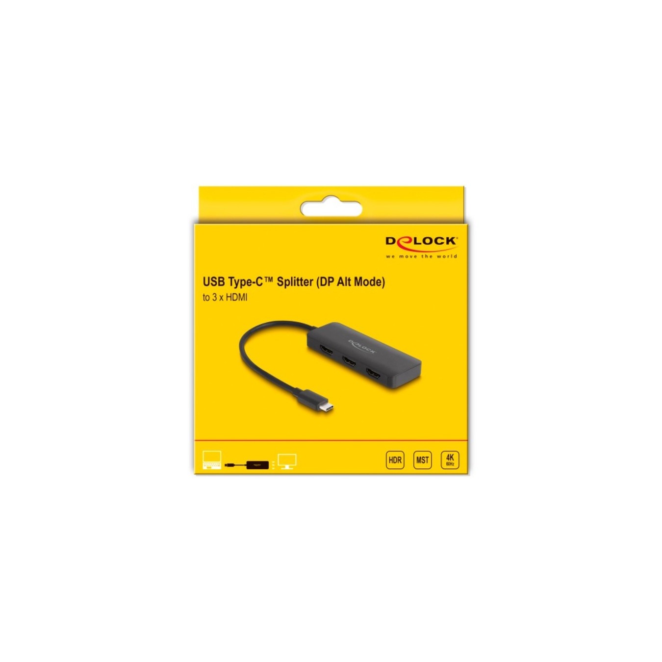 USB-C to 3x HDMI Splitter MST 4K 60Hz - Characteristics — Buy in Cyprus with Fast Delivery