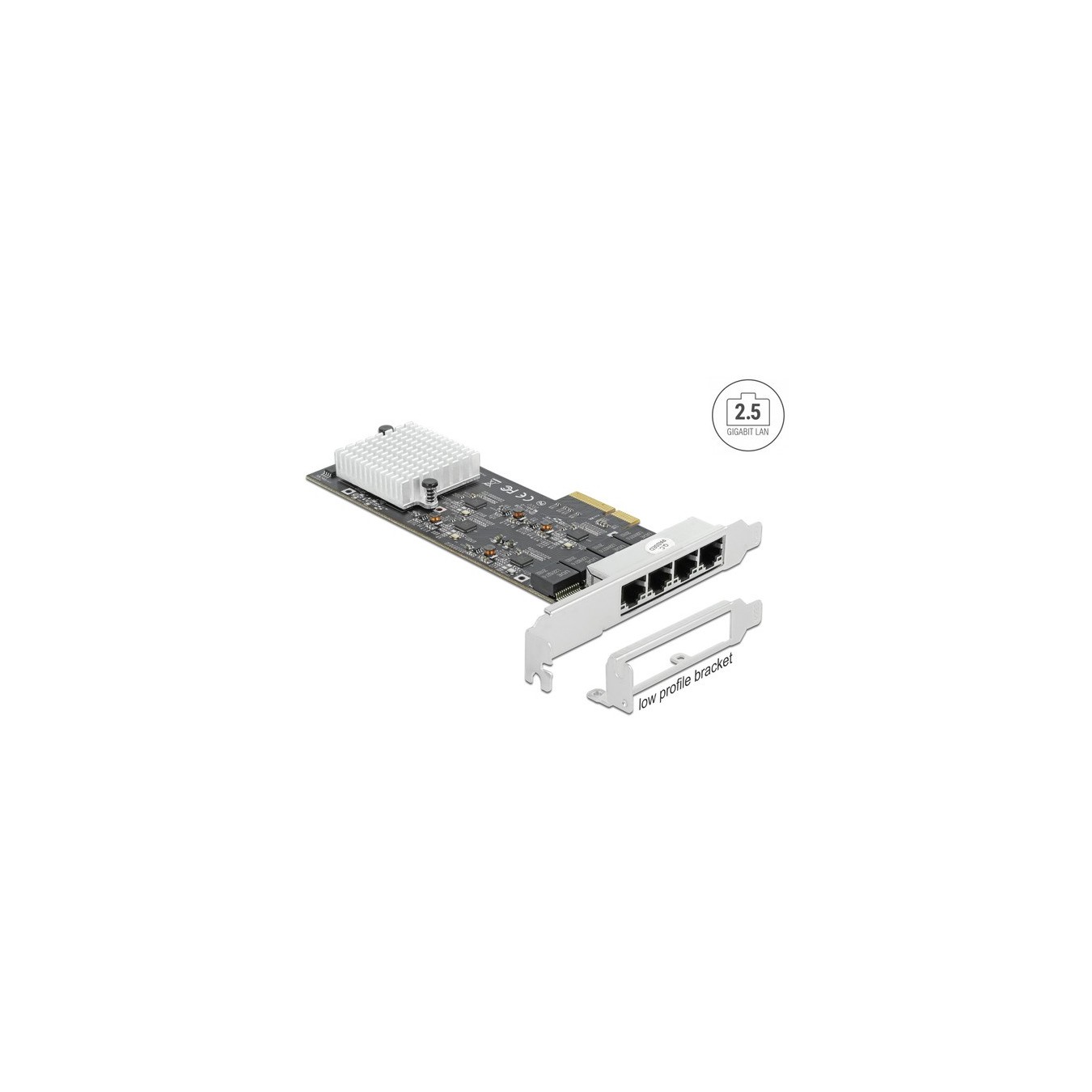 PCI Express x4 Suzu LAN-Adapter - 4 x RJ45 - 2.5 GbE — Buy in Cyprus with Fast Delivery