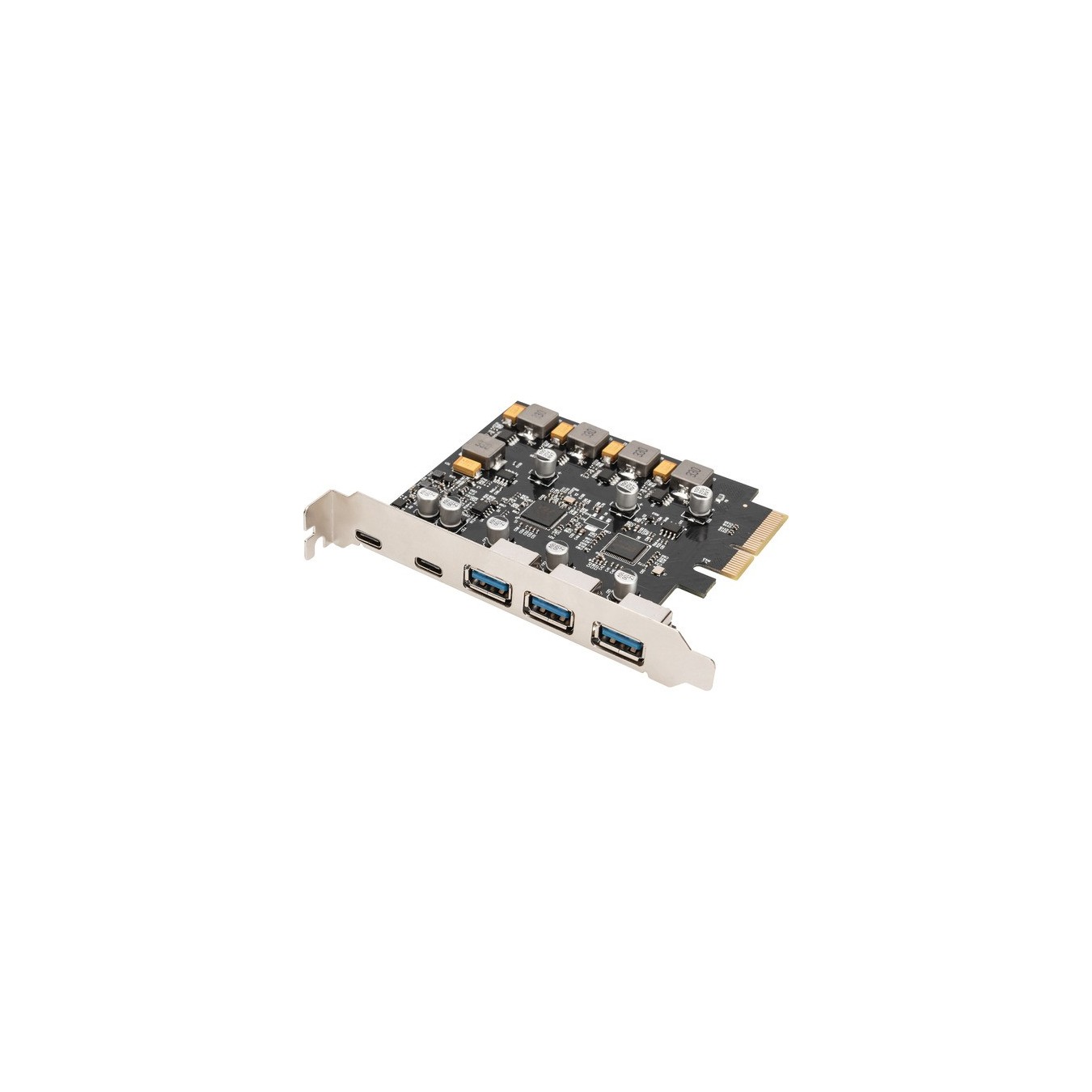 PCIe Card - 2x USB-C + 3x USB A, Interface Card — Buy in Cyprus with Fast Delivery