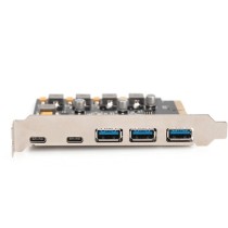PCIe Card - 2x USB-C + 3x USB A, Interface Card — Buy in Cyprus with Fast Delivery