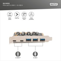 PCIe Card - 2x USB-C + 3x USB A, Interface Card — Buy in Cyprus with Fast Delivery