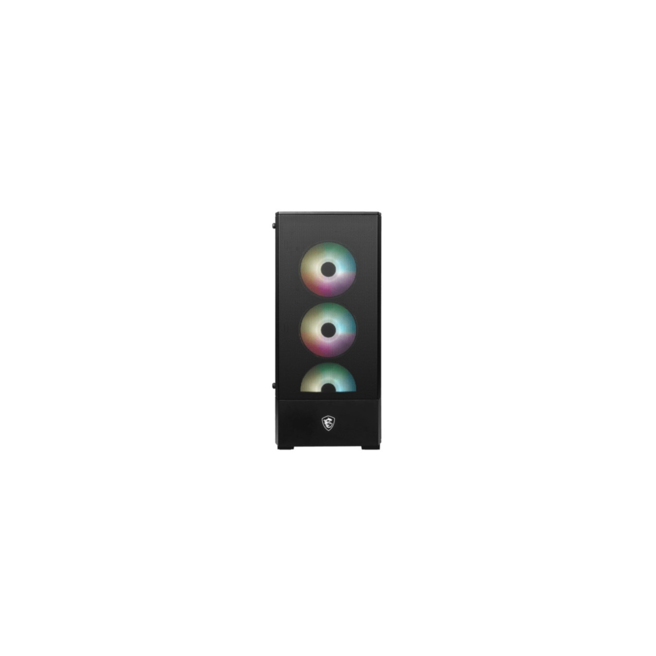 MSI MAG FORGE 112R - Mid Tower PC Case - Black, Tempered Glass Side Panel, ARGB, ATX/mATX/Mini-ITX
