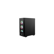 MSI MAG FORGE 112R - Mid Tower PC Case - Black, Tempered Glass Side Panel, ARGB, ATX/mATX/Mini-ITX