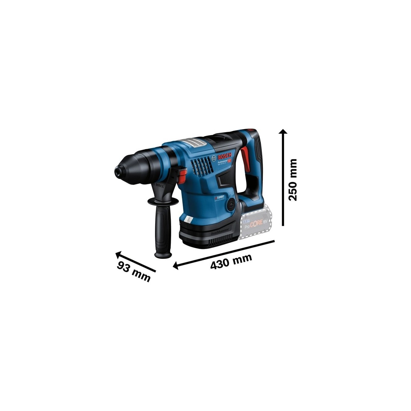 Cordless hammer drill - GBH 18V-34 CF - Professional — Buy in Cyprus with Fast Delivery