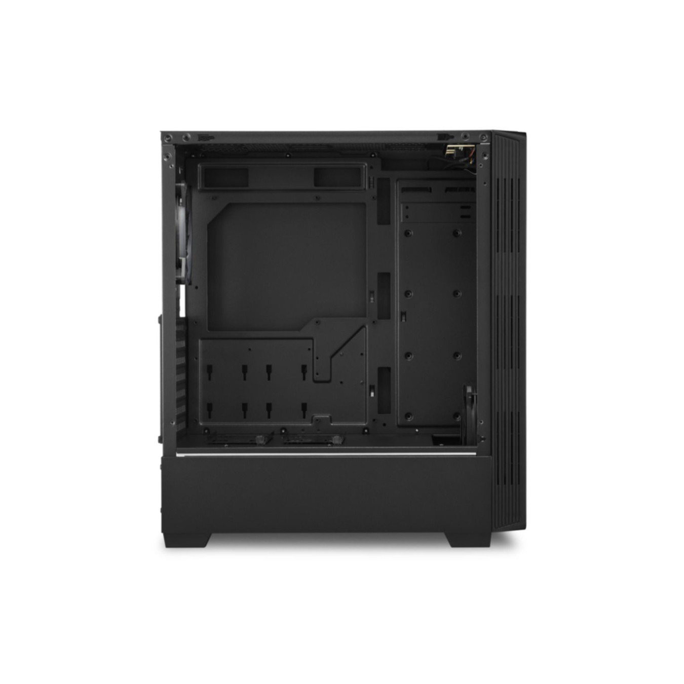 Sharkoon RGB LIT 100 - Mid Tower PC Case - Black, Tempered Glass, RGB Fans, ATX/mATX/Mini-ITX