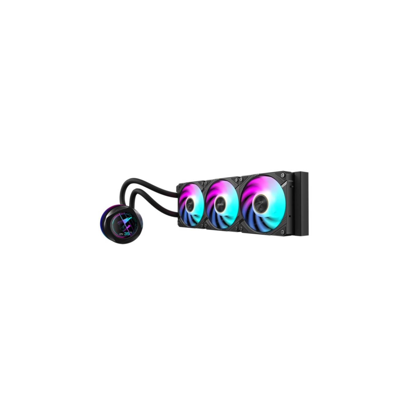 Gigabyte AORUS WATERFORCE X II 360 - 360mm AIO Liquid Cooler, Black, ARGB, 300W TDP — Buy in Cyprus with Fast Delivery