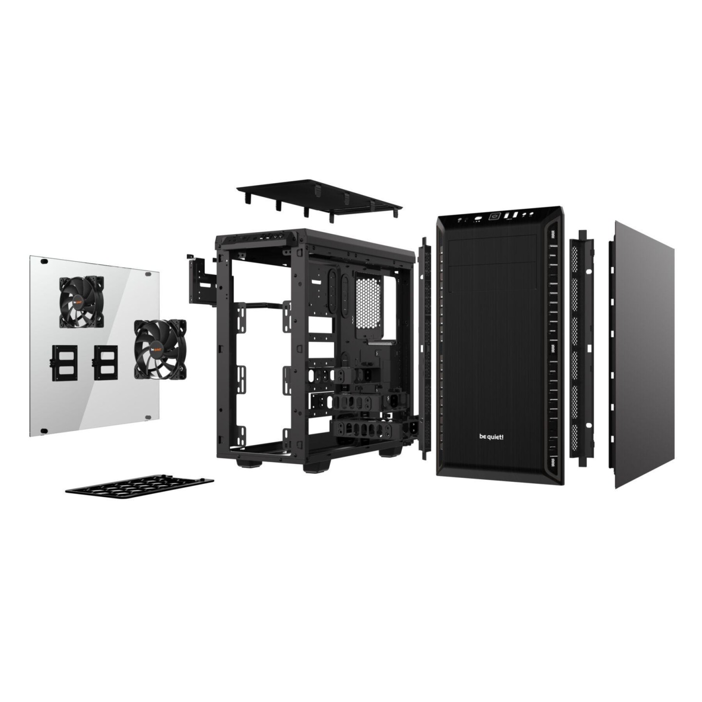be quiet! Pure Base 600 Window - Mid Tower Case - Black, Tempered Glass, ATX/mATX/Mini-ITX, 425mm GPU, 165mm CPU