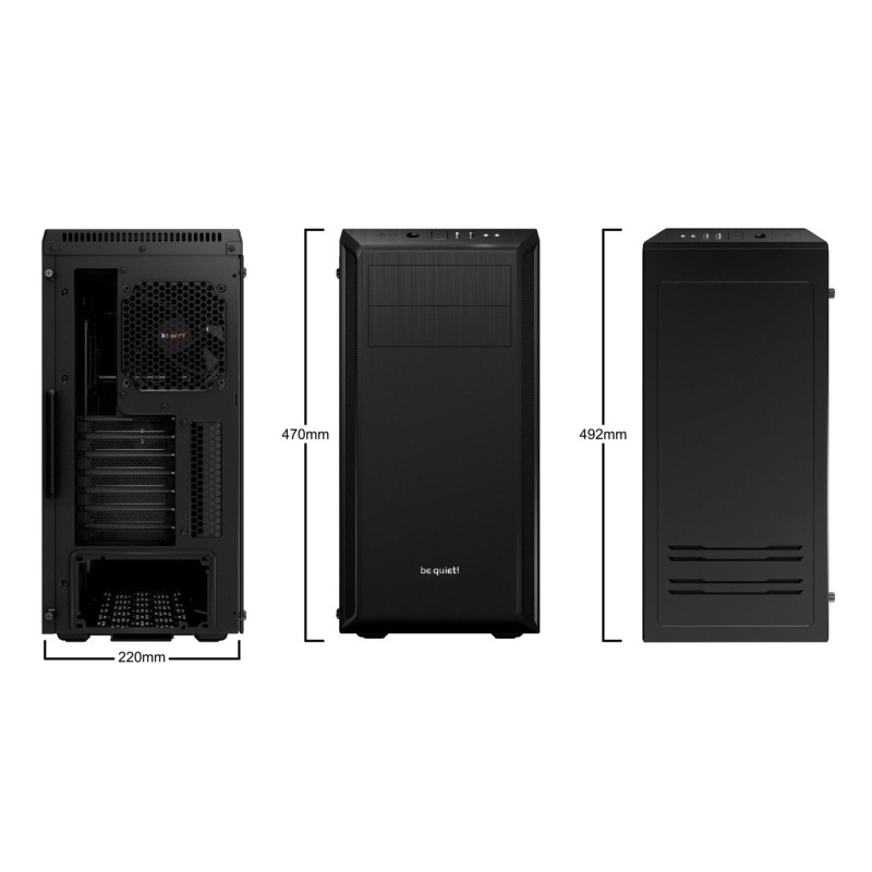 Buy be quiet! Pure Base 600 Window - Mid Tower Case - Black, Tempered Glass, ATX... in Cyprus, Nicosia, Limassol, Larnaka, Pafos