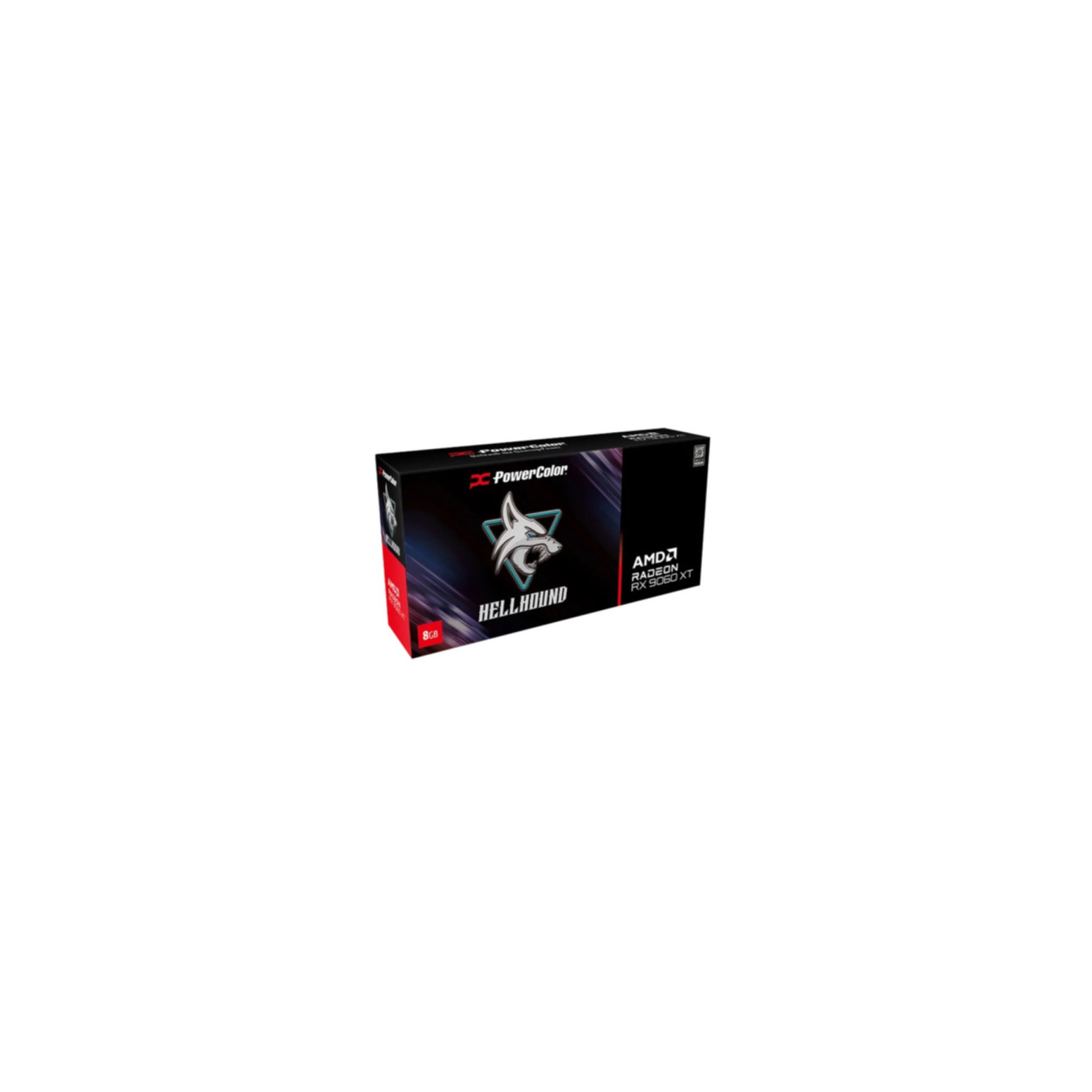 PowerColor Hellhound Radeon RX 9060 XT - Black, 8GB GDDR6, Boost 3230 MHz (OC 3310 MHz) — Buy in Cyprus with Fast Delivery