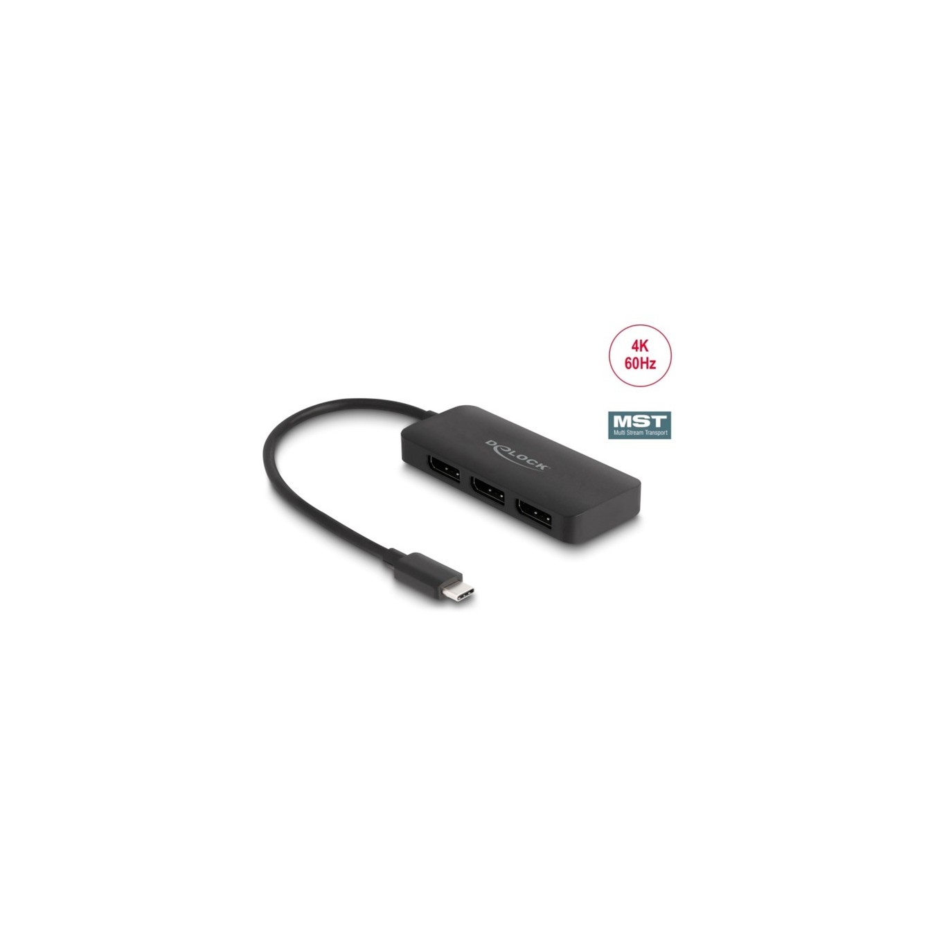 USB-C to 3x DisplayPort Splitter - MST 4K 60Hz — Buy in Cyprus with Fast Delivery